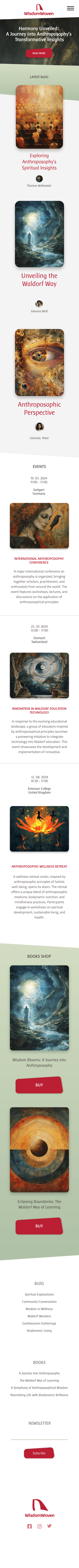 Screenshot of the project, mobile version